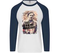 Pablo Escobar Me Matan Limone Uomo L/S Baseball Maglietta