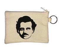 Pablo Escobar Minimalist Vector Art Portachiavi Portamonete Beige