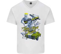 Pablo Escobar Potere Denaro Rispetto Maglietta Uomo Collo A V In Cotone