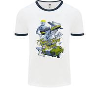 Pablo Escobar Power Money Respect Uomo Ringer T-Shirt