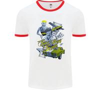 Pablo Escobar Power Money Respect Uomo Ringer T-Shirt