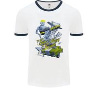 Pablo Escobar Power Money Respect Uomo Ringer T-Shirt