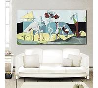 Pablo Picasso la gioia di vivere Wall Art Canvas Painting Poster Stampe Modern Painting Wall Pictures for Living Room Decor 50x100cm (20x39in) con cornice