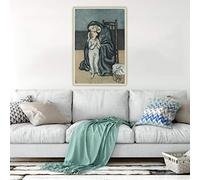 Pablo Picasso《Maternità,1901》Dipinto a olio su tela Opera d'arte Poster Immagine Home Living Room Decor Wall Art Print Painting 70x100cm Frameless