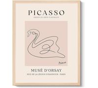 Pablo Picasso Poster Cigno Tela Pittura Linea Disegno Arte Della Parete Astratta Pablo Picasso Stampe Per Soggiorno Home Decor Immagine 30x40cm No Frame
