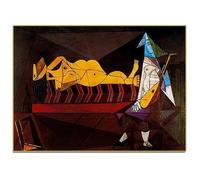 Pablo Picasso Poster La Serenata Su Tela Pittura Moderna Astratta Arte Della Parete Pablo Picasso Stampe Picasso Immagine Per La Decorazione Domestica 50x70cm Senza Cornice