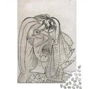 Pablo Picasso Puzzle Di Legno arte 1000 Pezzi, Puzzles Impossible Incisione, Per Adulti Classici, Rompicapo museo Per Giovani Giochi Educativi