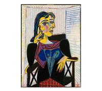 Pablo Picasso "Ritratto di Dora Maar" Dipinto Stampa su Tela. Tela Wall Art Picture Soggiorno Home Office Decor 50x75cm Frameless