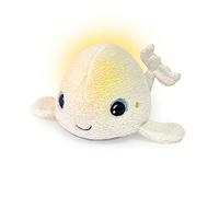 Pabobo Béluga - Peluche Sonno, luce notturna multicolore e ninna nanna e rumori bianchi, peluche super morbido Oeko-tex, lavabile (modulo sfoderabile)