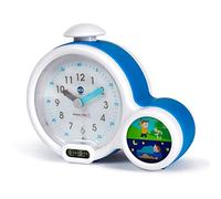 Pabobo Kid'Sleep Clock Blu - Sveglia Educativa Analogica/Digitale | Doppio Display Analogico/Digitale - Luce Luna/Sole - Blocco Genitori - 3 Sveglie - Da 3 Anni