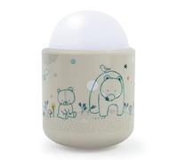 Pabobo x Kid Sleep - Luce notturna portatile per neonati e bambini - Luce LED morbida - Nomad Light - 70 ore di batteria e durata della batteria senza fili - Ricaricabile su una presa - Nel bosco