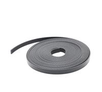 PABVRPYT GT2 Open Timing Belt 2GT 2M Belt Core Width 5 6 9 10 15 30mm (Size : 20 Meter, Color : PU-Black_9MM)