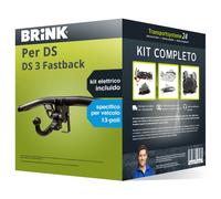 Pac. Gancio traino estr. Brink per DS 3 Fastback 15- & e-kit spec. a 13 poli kit