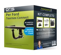 Pac. Gancio traino estr. per Ford Tourneo Connect 13-18 e un e-kit sp. a 13 poli