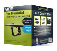 Pac. Gancio traino estr. per Hyundai i30 CW wagon 24- e un e-kit spec. a 13 poli