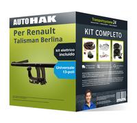 Pac. Gancio traino estr. per Renault Talisman Berlina 15- & e-kit uni a 13 poli