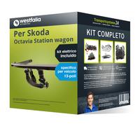 Pac. Gancio traino estr. per Skoda Octavia wagon 20- e un e-kit sp. 13 poli kit
