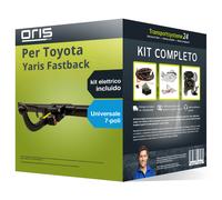 Pac. Gancio traino estr. per Toyota Yaris Fastback 20- e un e-kit uni a 7 poli