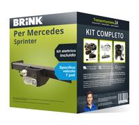 Pac. Gancio traino fisso Brink per Mercedes Sprinter 06- & e-kit spec. a 7 poli