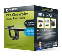 Pac. Gancio traino fisso per Chevrolet Aveo Fastback 11- & e-kit sp. a 13 poli