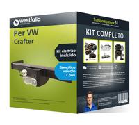 Pac. Gancio traino fisso Westfalia per VW Crafter 06- & e-kit spec. a 7 poli kit