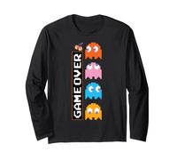 Pac-Man・Ghost・Halloween・Game Over・DOT・Pixel Maglia a Manica