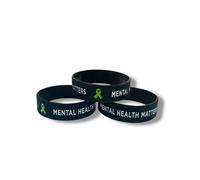 PAC Supplies Global Braccialetti per la sensibilizzazione alla salute mentale, questioni di salute mentale, Adult Standard, Silicone, Nessuna pietra preziosa