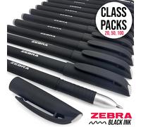 Pacchetti Classi Penna A Inchiostro Gel Zebra ZGE 0.7mm Nera, Scuola, Lavoro Etc