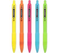 Pacchetti Di 20 Penne A Sfera Retrattili Zebra Z-Grip Smooth - Barili Neon