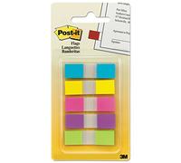Post-it Flags 6835CB2 6835CB2 - Bandiere per pagina in dispenser portatile, 5 colori vivaci, 5 dispenser, 20 bandiere/colore (6835CBEU)