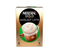 Pacchetti di caffè istantaneo | Nescafé | Gold Hazelnut Latte 8 Stuks | Totalmente Peso 136 grammi