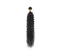Pacchetti di capelli umani ricci crespi brasiliani vergini ricci ondulati, trama doppia non trattata, possono essere tinti di colore nero naturale 100 g Quick Weave(10inch)