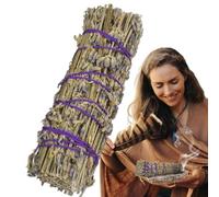 Pacchetti Di Incenso Alla Lavanda - Bruciatore Per Aromaterapia Con Bastoncini Profumati Essiccati Per La Purificazione 'aria Interna | Ideale Per La Meditazione, Lo Yoga E Il Relax Con Energia Po