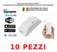 Pacchetto 10 pz Sonoff basic R3 INTERRUTTORE WiFi da smartphone Alexa GOOGLE