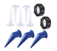 Pacchetto 10 Set Ugelli Calamuliti A Salsiccia Con Tappi Plastica E Consigli Plastica Non Danno Non Facile Per Le Precisioni Salsiccia Calagarie Manegge