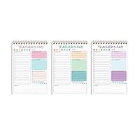 Pacchetto 3 Blocco Note Per Insegnanti 50 Fogli Controllo Quotidiano Del Piano Controllo Non Datato L'uso In Classe E La Gestione Delle Attività Forniture Insegnanti