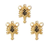 Pacchetto 3 Delicati Pendenti per La Collana Animale con I Risultati Gioielli Animali Texture in Lega per La Progettazione E Tema Oceano Accessorio