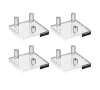 Pacchetto 4 Basi Display Acrilico per Piccole Opere d'Arte E Colletti Fossili Corals Holder Agates Agates Organizzatori Visualizza Dettaglio