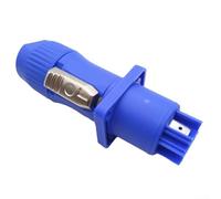 Pacchetto affidabile dell'adattatore di potere dei connettori di aviazione di 3 Pin 20A 250V con 5 connettori maschi per uso della fase (blu)