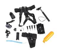 Pacchetto aggiuntivo per action camera a tre pezzi, cinghia toracica per autoritratti con supporto post assorbimento per la registrazione di varie attività Pacchetto di aggiunta per action camera in