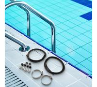 Pacchetto alimentatore tubo cloratore offline con morsetto sella e spina di scar