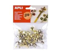 Pacchetto Appli con 40 quasi oro e argento - dimensioni assortite NEW