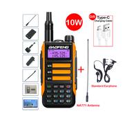 (Pacchetto arancione 6) UV-16 Max IP68 Walkie Talkie impermeabile Dual Band Radio CB ad alta potenza
