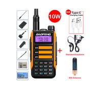 (Pacchetto arancione 7) UV-16 Max IP68 Walkie Talkie impermeabile Dual Band Radio CB ad alte prestazioni