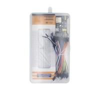Pacchetto breadboard iniziale Scheda da 830 punti | Modulo alimentazione plug-in, ingresso USB, opzioni laterali 3, 3 5 V, 65 cavi collegamento, costruzione da