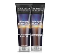 Pacchetto Brilliant Brunette Visibly Deeper di John Frieda: Shampoo e balsamo intensificatori del colore, 8,3 once ciascuno