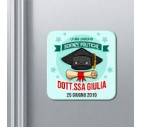Pacchetto calamite La mia Laurea in, personalizzate con il tuo nome, l'indirizzo di laurea e la data, idea regalo bomboniera per festa, laurea università! (Pacchetto da 30)