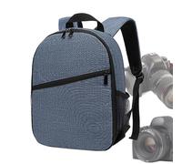 Pacchetto CamerCuP: Borse Per Fotocamera Con Cerniera, Fotocamera Impermeabile, Zaino Da Viaggio Con Grande Capacità | Zaino Ad Ara DSLR, Borsa Per Fotocamere Riflette DSLR, Obiettivi, blu, Vedi
