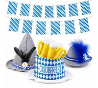 Pacchetto cappello bavarese Oktoberfest adulto birra Stein Seppel mini...