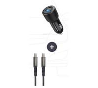Pacchetto Caricabatterie + Cavo - Thomson - Caricabatterie Per Auto 60 W - Cavo